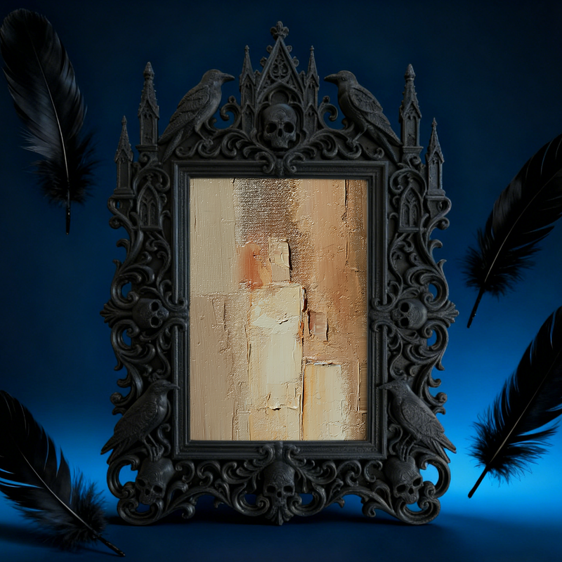 Collector-fave-pick Gothic Dark-style Photo Frame | Vintage Horror Movie Lobby Card Shop Decor, Photo Ornament, Wall/Table Dual-use, Display