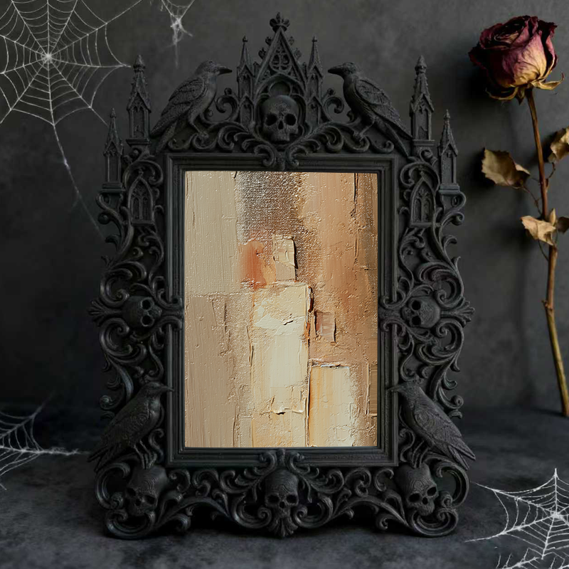 Collector-fave-pick Gothic Dark-style Photo Frame | Vintage Horror Movie Lobby Card Shop Decor, Photo Ornament, Wall/Table Dual-use, Display