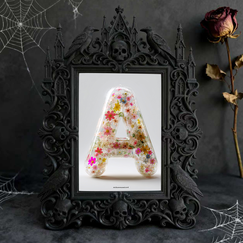 Top-choice-gothic Gothic Dark-style Photo Frame | Dark Academia Dormitory Art Supply Shelf Decor, Photo Ornament, Wall/Table Dual-use, Durab