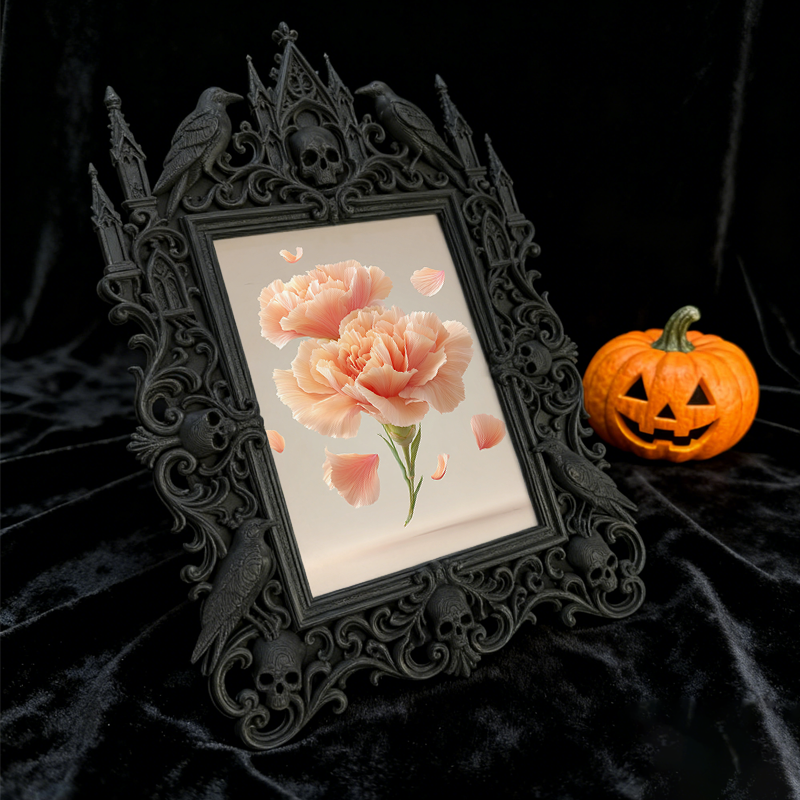 Insta-hit Gothic Dark-style Photo Frame | Dark Academia Wax Seal Stamp Studio Decor, Photo Ornament, Wall/Table Dual-use, Durable Frame
