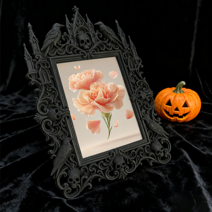 Insta-hit Gothic Dark-style Photo Frame | Dark Academia Wax Seal Stamp Studio Decor, Photo Ornament, Wall/Table Dual-use, Durable Frame