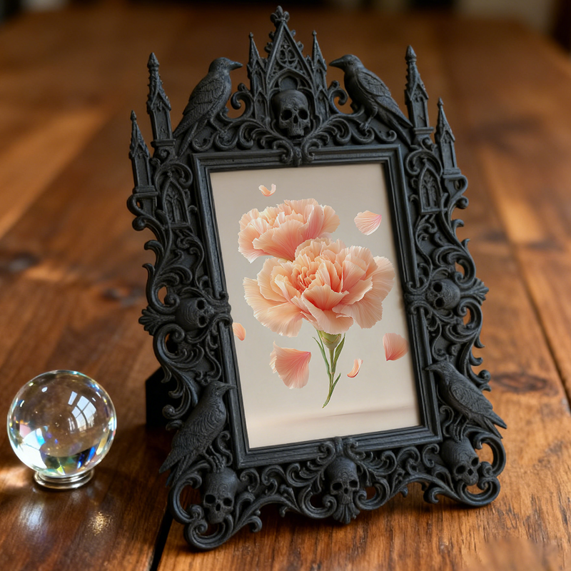 Insta-hit Gothic Dark-style Photo Frame | Dark Academia Wax Seal Stamp Studio Decor, Photo Ornament, Wall/Table Dual-use, Durable Frame