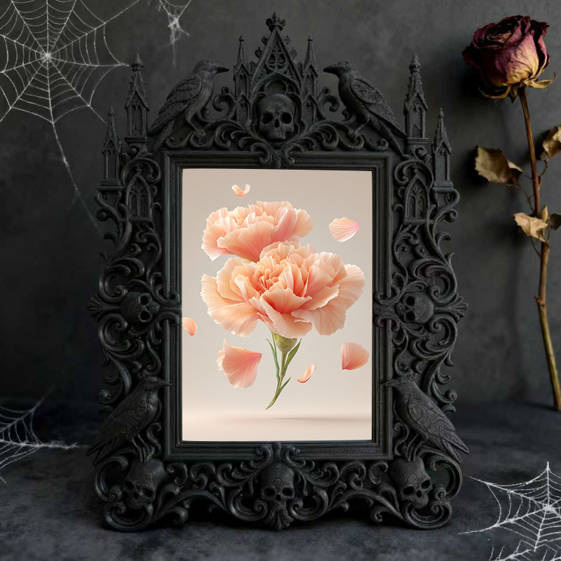 Insta-hit Gothic Dark-style Photo Frame | Dark Academia Wax Seal Stamp Studio Decor, Photo Ornament, Wall/Table Dual-use, Durable Frame