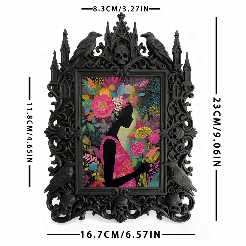 Trend-buzzing Gothic Dark-style Photo Frame | Punk Rock Band Vinyl Record Pop-up Decor, Photo Ornament, Wall/Table Dual-use, Eco-friendly Fr