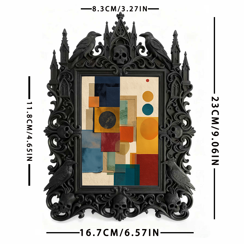 Hard-to-find Gothic Dark-style Photo Frame | Vampire Cosplay Cape Tailor Shop Decor, Photo Ornament, Wall/Table Dual-use, Artistic Frame