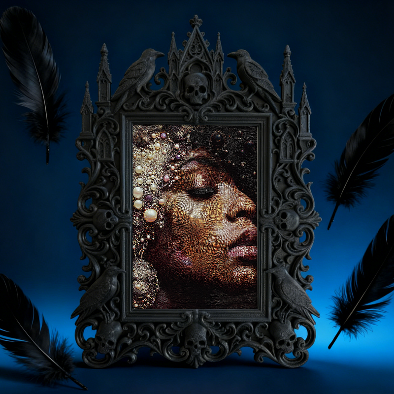 Collector-top-pick Gothic Dark-style Photo Frame | Vintage Horror Movie Lobby Card Display Decor, Photo Ornament, Wall/Table Dual-use, Displ