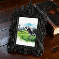 Bestselling-hit Gothic Dark-style Photo Frame | Gothic Craft Cider Label Design Shop Decor, Photo Ornament, Dual-use Display, Retro Plastic 