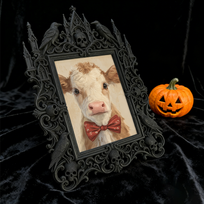 High-demand Gothic Dark-style Photo Frame | Witchy Spell Jar Charm Shop Decor, Photo Ornament, Wall-mountable & Tabletop, Scratch-resistant 