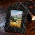 Customer-loved Gothic Dark-style Photo Frame | Vampire Themed Halloween Costume Party Decor, Photo Ornament, Dual-use Display, Sturdy Frame