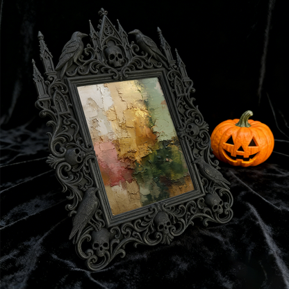Limited-stock Gothic Dark-style Photo Frame | Occult Astrology Zodiac Sign Shop Decor, Photo Ornament, Wall-mountable & Tabletop, Collectibl