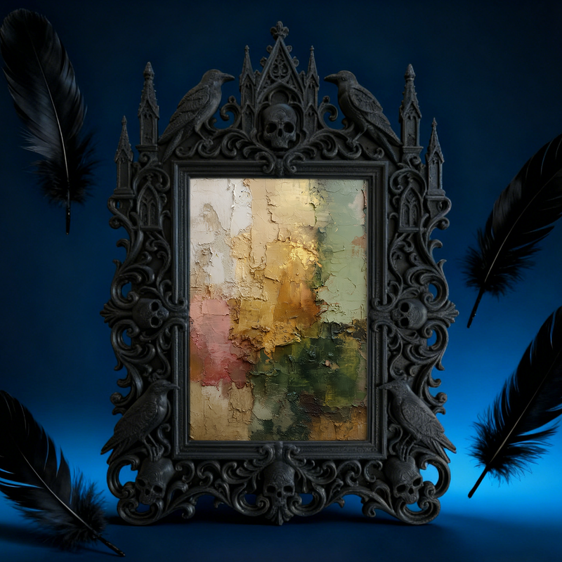 Limited-stock Gothic Dark-style Photo Frame | Occult Astrology Zodiac Sign Shop Decor, Photo Ornament, Wall-mountable & Tabletop, Collectibl