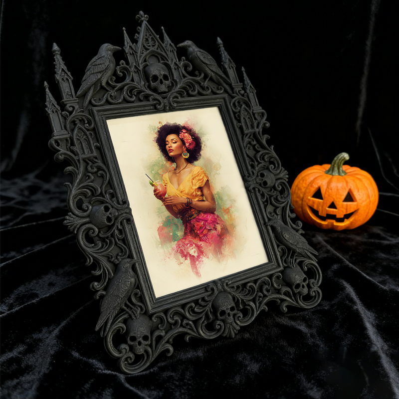 Collector-favorite Gothic Dark-style Photo Frame | Vintage Horror Comic Book Cover Display Decor, Photo Ornament, Wall/Table Dual-use, Displ