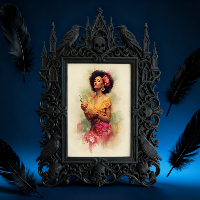 Collector-favorite Gothic Dark-style Photo Frame | Vintage Horror Comic Book Cover Display Decor, Photo Ornament, Wall/Table Dual-use, Displ