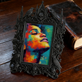 Top-choice Gothic Dark-style Photo Frame | Dark Academia Dormitory Wall Art Decor, Photo Ornament, Wall/Table Dual-use, Durable Frame