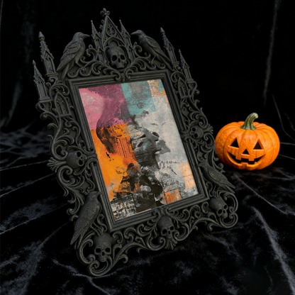 Highly-coveted Gothic Dark-style Photo Frame | Gothic Matte Lip Gloss Shop Counter Decor, Photo Ornament, Wall-mountable & Tabletop, Scratch