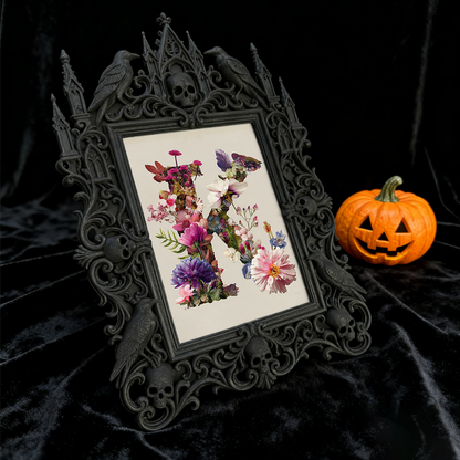 5-star-rated Gothic Dark-style Photo Frame | Gothic Tattoo Equipment Store Decor, Photo Ornament, Dual-use Display, Sturdy Frame