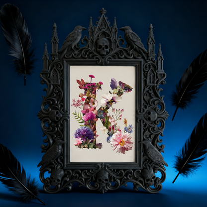 5-star-rated Gothic Dark-style Photo Frame | Gothic Tattoo Equipment Store Decor, Photo Ornament, Dual-use Display, Sturdy Frame