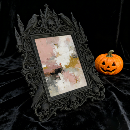 Exclusive-drop Gothic Dark-style Photo Frame | Occult Tarot Card Reading Tool Shop Decor, Photo Ornament, Wall-mountable & Tabletop, Collect