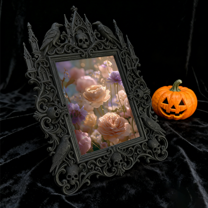 Rare-gem Gothic Dark-style Photo Frame | Werewolf-themed Outdoor Gear Shop Decor, Photo Ornament, Wall/Table Dual-use, Rustic Frame