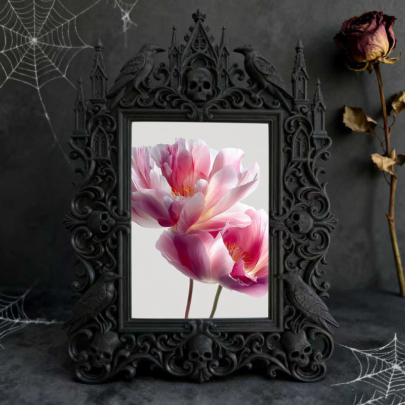 Sturdy-built Gothic Dark-style Photo Frame | Gothic Custom Leather Bag Shop Decor, Photo Ornament, Dual-use Display, Wear-resistant Frame