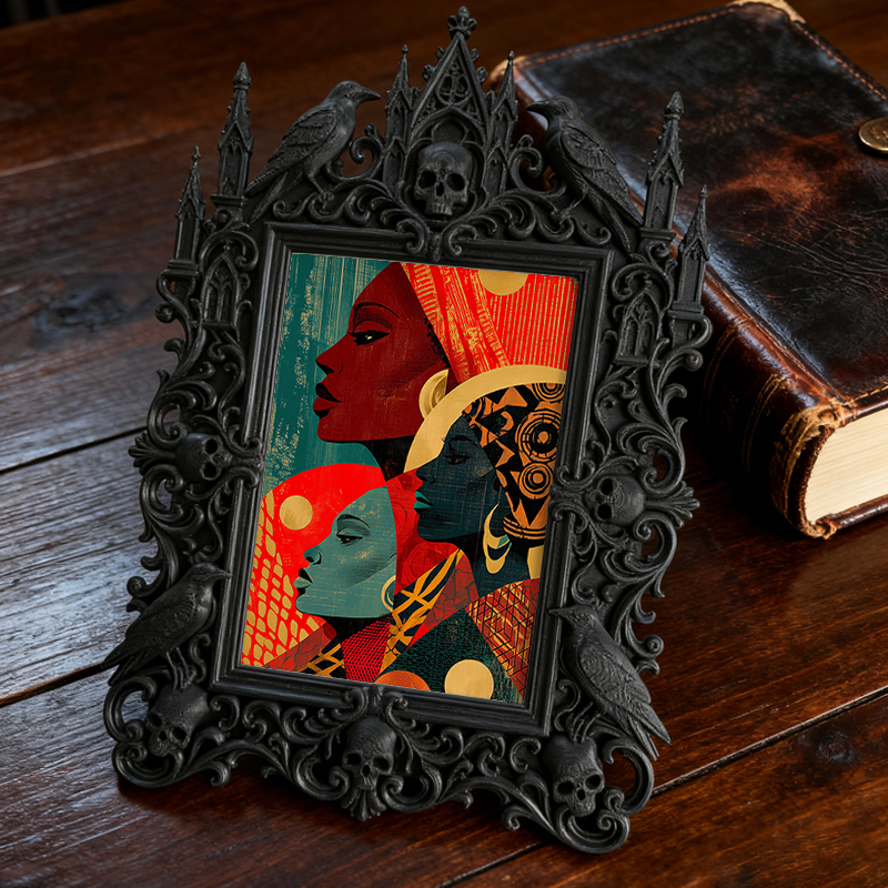Collector-top-pick Gothic Dark-style Photo Frame | Vintage Horror Comic Book Shop Decor, Photo Ornament, Wall/Table Dual-use, Display-grade 