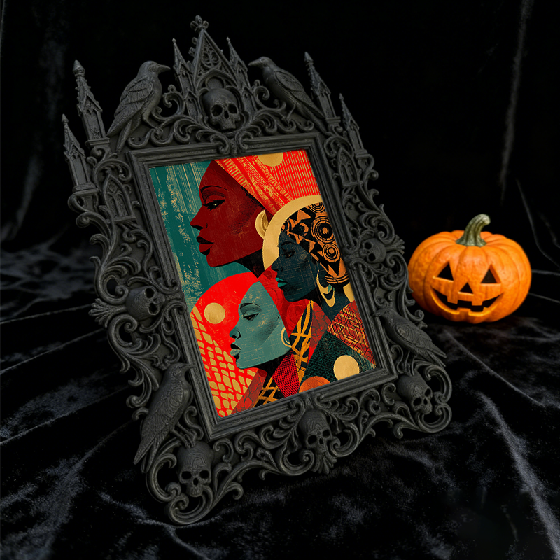 Collector-top-pick Gothic Dark-style Photo Frame | Vintage Horror Comic Book Shop Decor, Photo Ornament, Wall/Table Dual-use, Display-grade 
