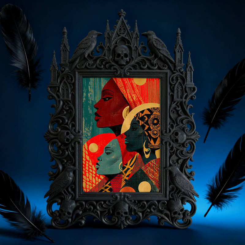 Collector-top-pick Gothic Dark-style Photo Frame | Vintage Horror Comic Book Shop Decor, Photo Ornament, Wall/Table Dual-use, Display-grade 