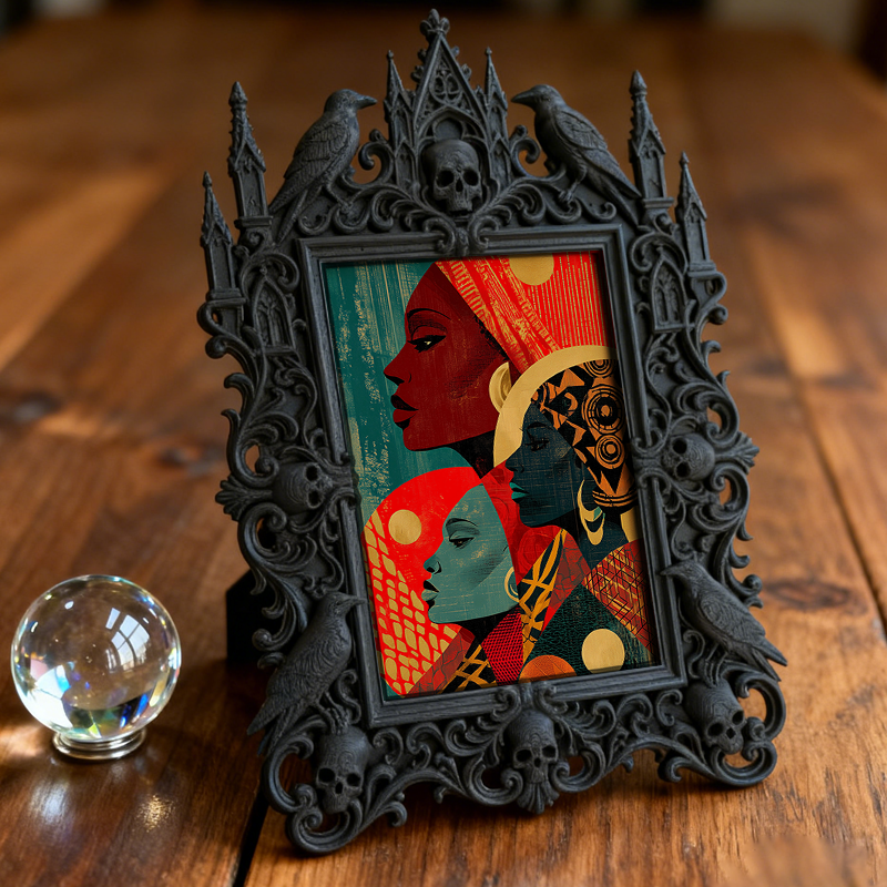 Collector-top-pick Gothic Dark-style Photo Frame | Vintage Horror Comic Book Shop Decor, Photo Ornament, Wall/Table Dual-use, Display-grade 