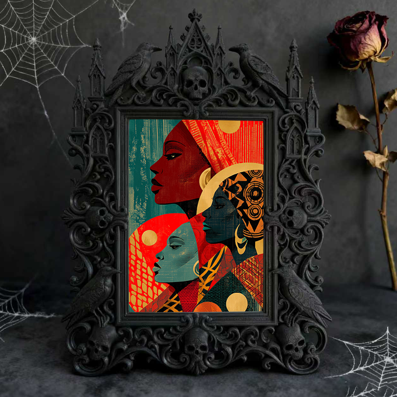 Collector-top-pick Gothic Dark-style Photo Frame | Vintage Horror Comic Book Shop Decor, Photo Ornament, Wall/Table Dual-use, Display-grade 