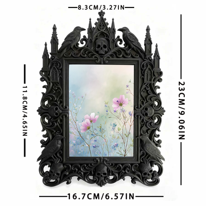 Cute-spooky Gothic Dark-style Photo Frame | Gothic Pet Collar Shop Window Decor, Photo Ornament, Dual-use Display, Cute Frame