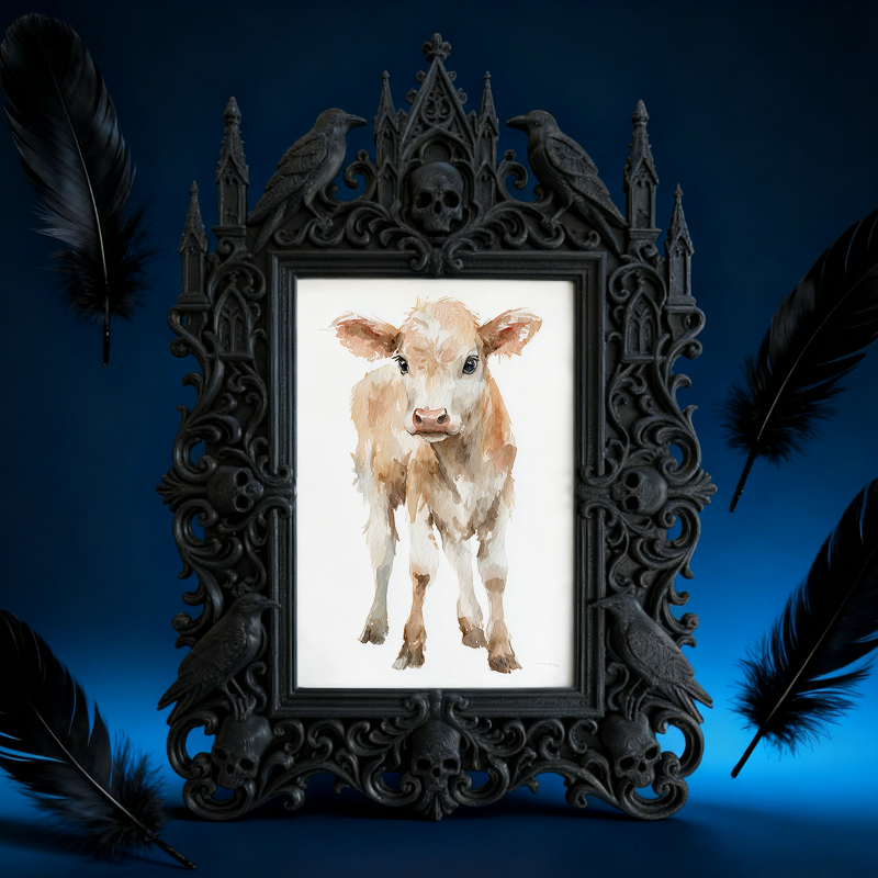 Must-own Gothic Dark-style Photo Frame | Dark Art Tattoo Flash Shop Decor, Photo Ornament, Wall-mountable & Tabletop, Slim Frame
