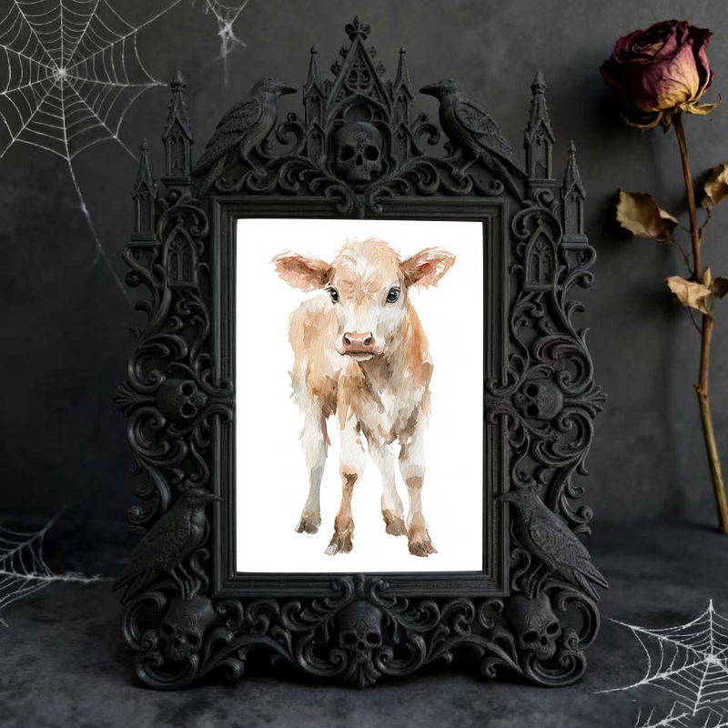 Must-own Gothic Dark-style Photo Frame | Dark Art Tattoo Flash Shop Decor, Photo Ornament, Wall-mountable & Tabletop, Slim Frame