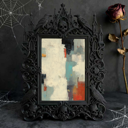 Limited-stock Gothic Dark-style Photo Frame | Occult Astrology Chart Shop Decor, Photo Ornament, Wall-mountable & Tabletop, Collectible Fram
