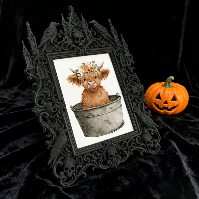Adorable-dark Gothic Dark-style Photo Frame | Gothic Handmade Pet Toy Shop Decor, Photo Ornament, Dual-use Display, Cute Frame