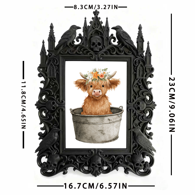 Adorable-dark Gothic Dark-style Photo Frame | Gothic Handmade Pet Toy Shop Decor, Photo Ornament, Dual-use Display, Cute Frame