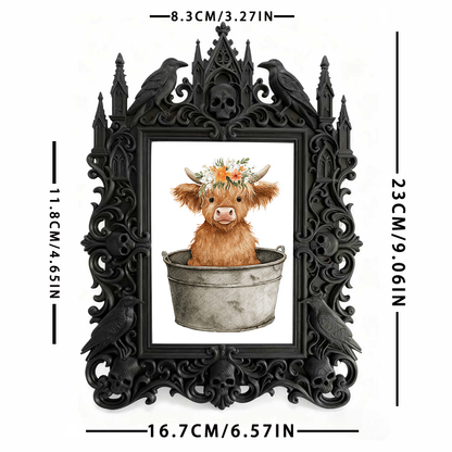 Adorable-dark Gothic Dark-style Photo Frame | Gothic Handmade Pet Toy Shop Decor, Photo Ornament, Dual-use Display, Cute Frame