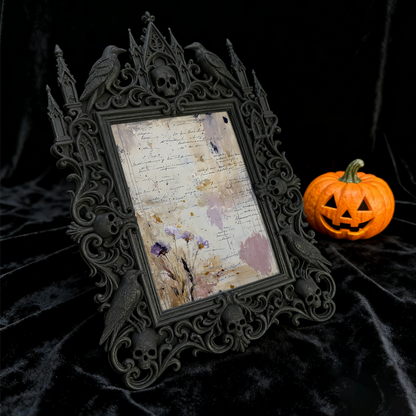Bestselling-essential Gothic Dark-style Photo Frame | Punk Rock Band Concert After-party Decor, Photo Ornament, Dual-use Display, Retro Plas