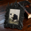 Must-snag Gothic Dark-style Photo Frame | Horror Movie Marathon Night Decor, Photo Ornament, Wall-mountable & Tabletop, Slim Frame