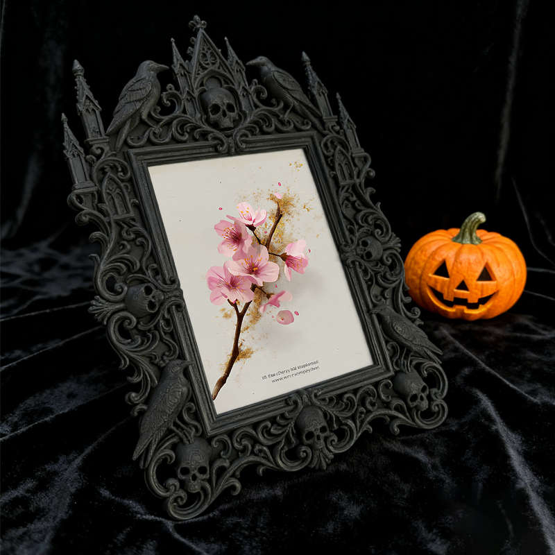 Exclusive-stock-drop Gothic Dark-style Photo Frame | Occult Herbalism Workshop Decor, Photo Ornament, Wall-mountable & Tabletop, Collectible