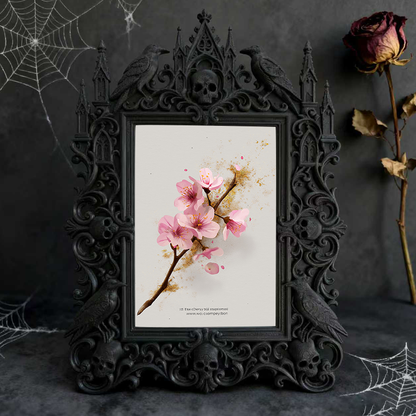Exclusive-stock-drop Gothic Dark-style Photo Frame | Occult Herbalism Workshop Decor, Photo Ornament, Wall-mountable & Tabletop, Collectible