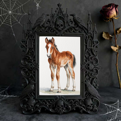 Reel-famous Gothic Dark-style Photo Frame | Paranormal Investigation Team Meetup Decor, Photo Ornament, Wall-mountable & Tabletop, High-glos
