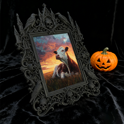 Hard-to-get Gothic Dark-style Photo Frame | Vampire Cosplay Convention Booth Decor, Photo Ornament, Wall/Table Dual-use, Artistic Frame