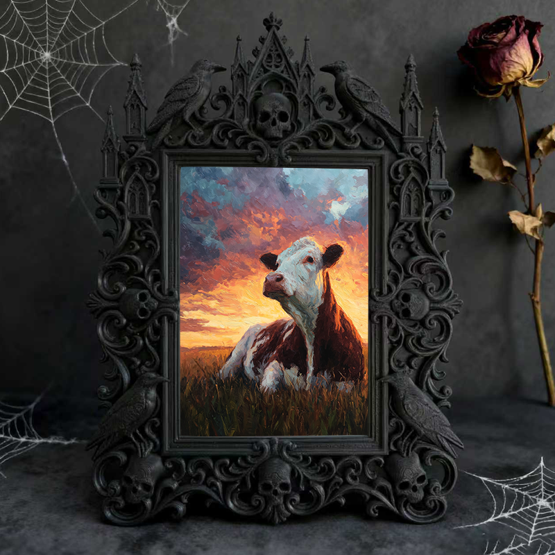 Hard-to-get Gothic Dark-style Photo Frame | Vampire Cosplay Convention Booth Decor, Photo Ornament, Wall/Table Dual-use, Artistic Frame