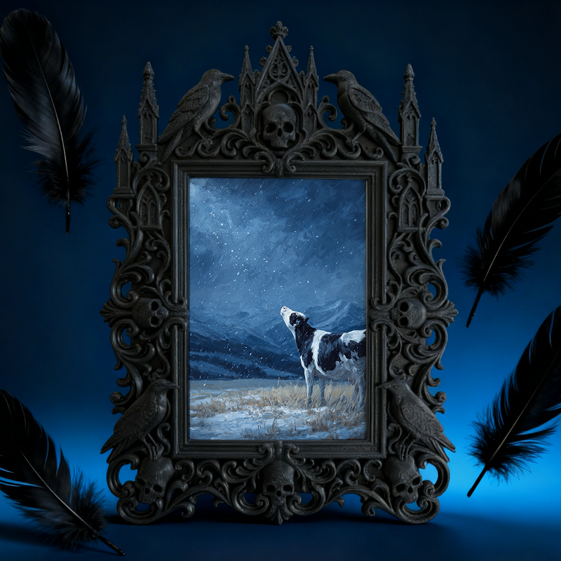 Elegant-gothic Gothic Dark-style Photo Frame | Dark Art Exhibition Opening Decor, Photo Ornament, Wall-mountable & Tabletop, Elegant Frame