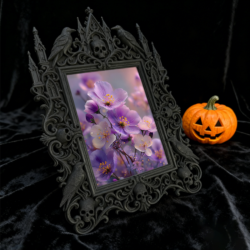Customer-loved Gothic Dark-style Photo Frame | Werewolf Cosplay Meetup Photo Spot Decor, Photo Ornament, Dual-use Display, Sturdy Frame