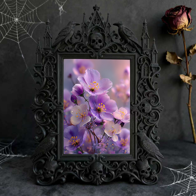 Customer-loved Gothic Dark-style Photo Frame | Werewolf Cosplay Meetup Photo Spot Decor, Photo Ornament, Dual-use Display, Sturdy Frame
