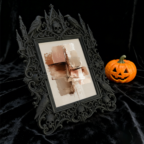 Highly-coveted Gothic Dark-style Photo Frame | Gothic Basement Workshop Decor, Photo Ornament, Wall-mountable & Tabletop, Scratch-resistant 