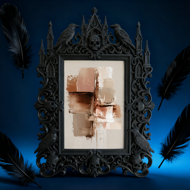 Highly-coveted Gothic Dark-style Photo Frame | Gothic Basement Workshop Decor, Photo Ornament, Wall-mountable & Tabletop, Scratch-resistant 