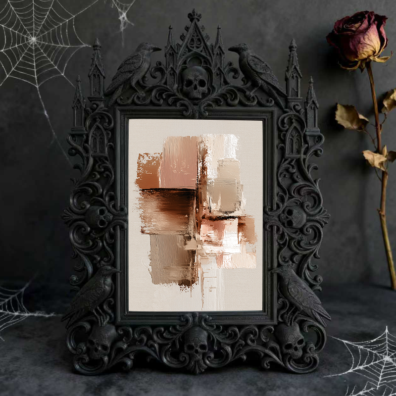 Highly-coveted Gothic Dark-style Photo Frame | Gothic Basement Workshop Decor, Photo Ornament, Wall-mountable & Tabletop, Scratch-resistant 