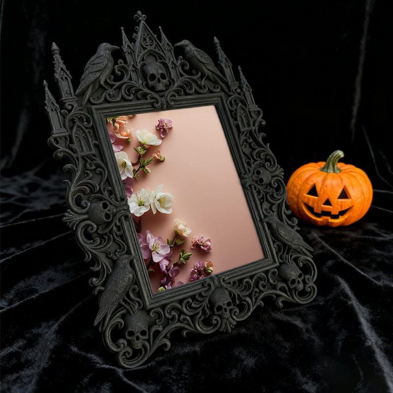 Trend-buzzing Gothic Dark-style Photo Frame | Dark Academia Study Nook Decor, Photo Ornament, Wall/Table Dual-use, Eco-friendly Frame